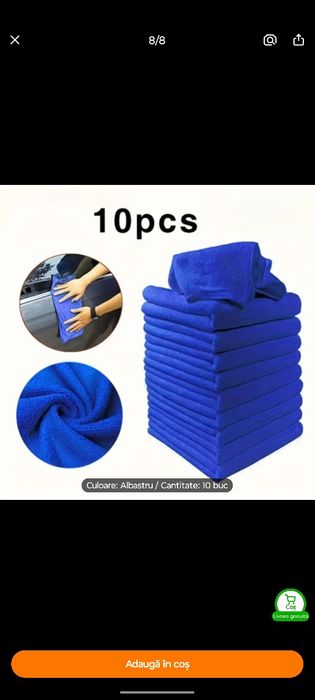 10 bucăți de prosop din microfibra pentru masina