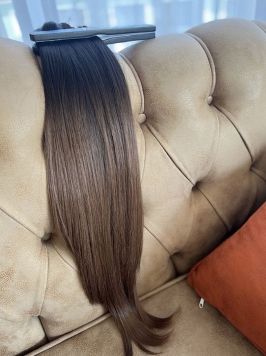 Красива опашка без фризьор-избери своята сега!Омбре опашки.