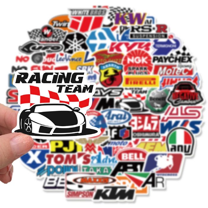 Стикер-лепенка-емблема за автомобил-мотор-лаптоп-таблет-колело-куфар