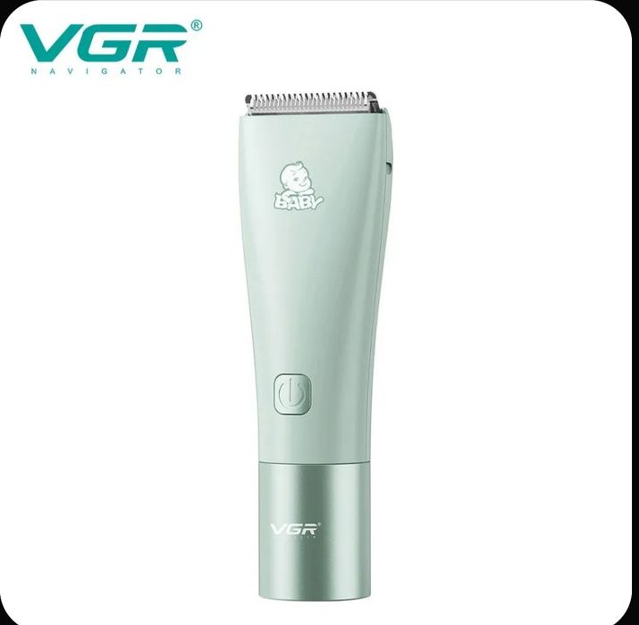 Машинка для стрижки волос детская бесшумная / V 153 голубая