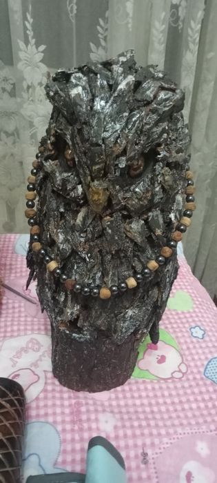 Деревянная сова из леса