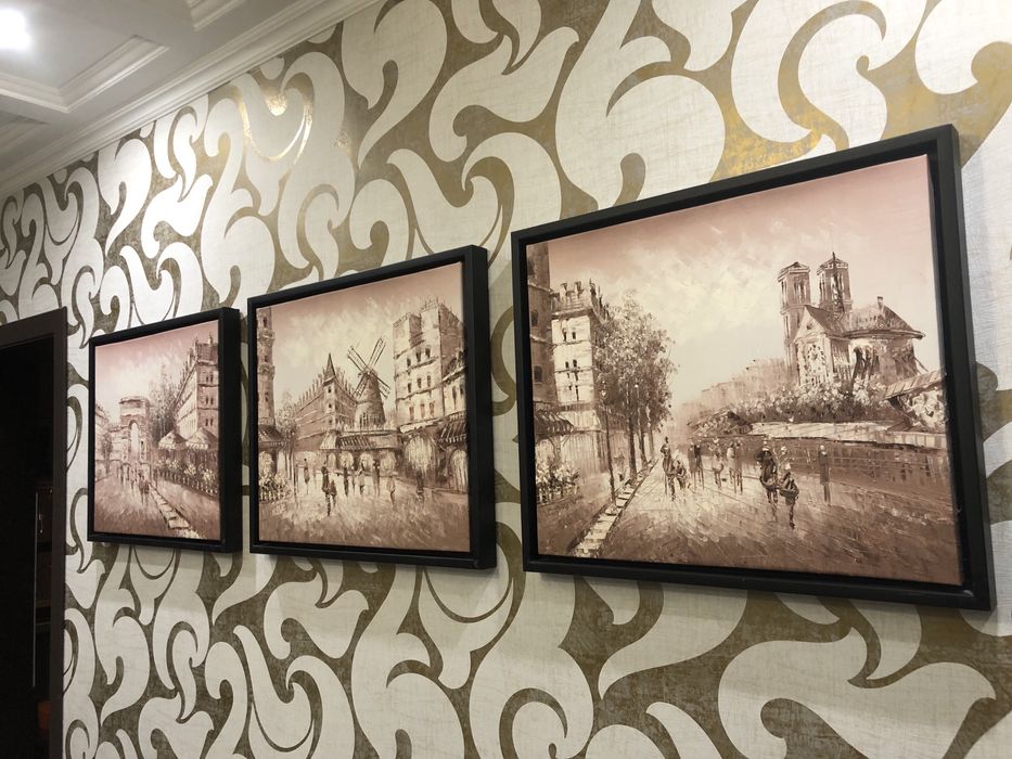 Картины трио "Париж'