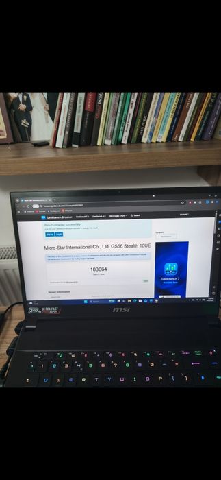 Vând laptop MSI stealh GS 66 RTX 3060