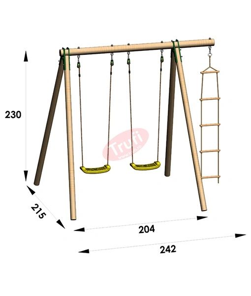 Leagan gradina din lemn tratat