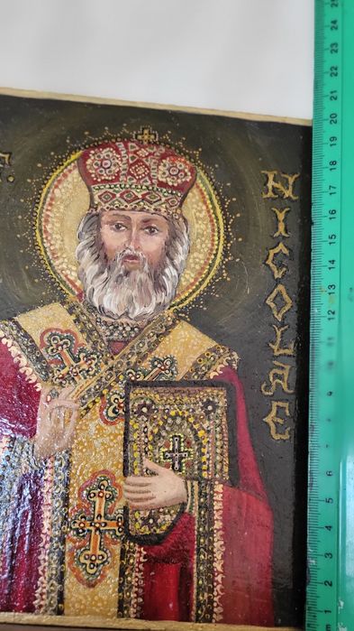 Icoana pictata manual Sf Nicolae
