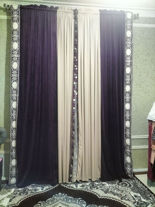 Парда 2та эшик 4та дераза 1 та душевой кабиной 2 каватли