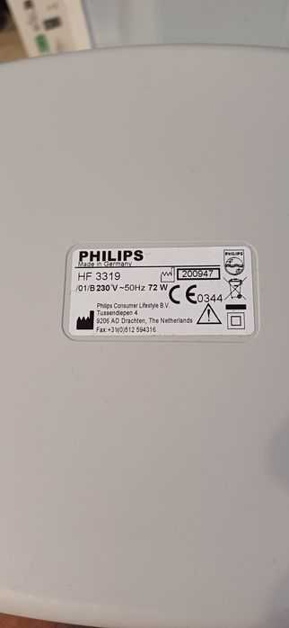Aparat/Lampa de terapie cu Lumină Philips HF 3319