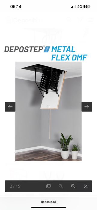 Scara pod extensibila din metal