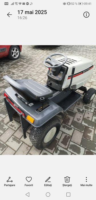 Tractoras tuns gazon
