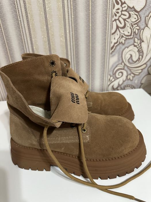 Зимние ботинки натуральные