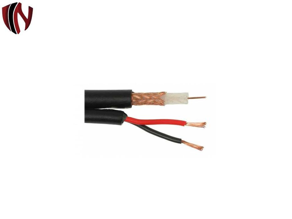 RG59+2×0.5 Професионален Комбиниран Кабел за Видеонаблюдение