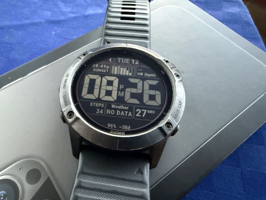 Garmin Fenix 6X Pro Solar Titanium 100m Water resist