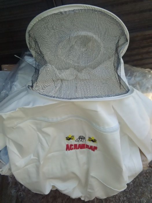 Пчеларски блузон детски плътен бял- пчеларско облекло