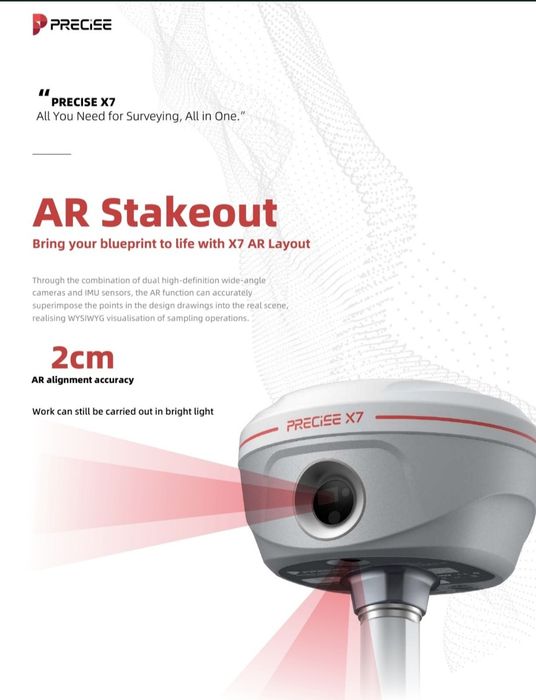 GNSS GPS RTK Precise X7 laser ,2xCamereAr, Stonex Meridian AlphaGeo South ComNav  SatLab Hi-Target  Leica Trimble  SpatiX  Spherfix Toknav Foif STEC