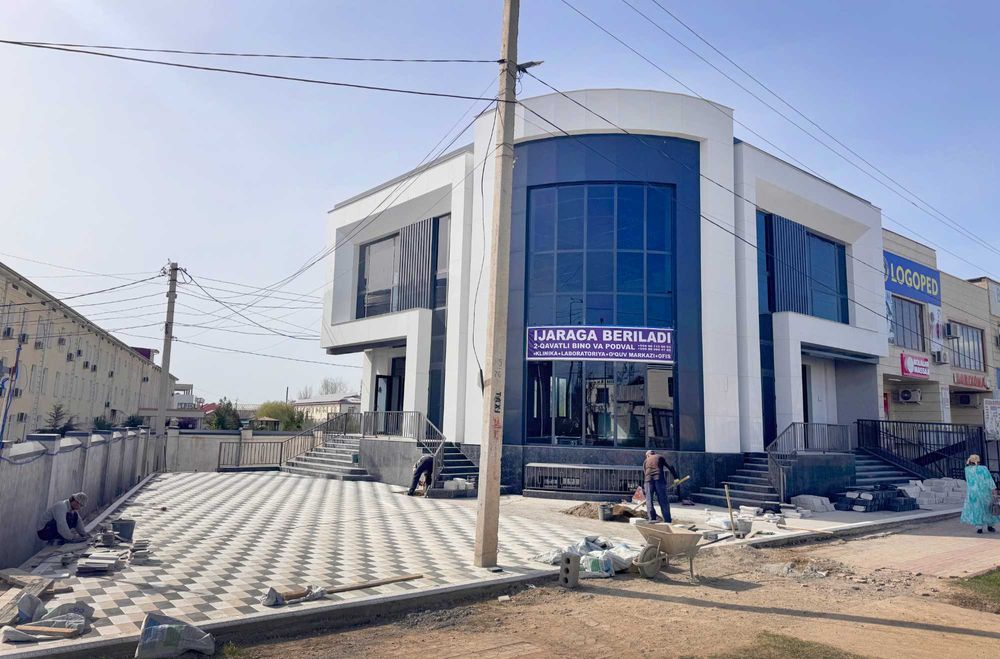 Шаҳрисабз шифохонаси ёнида жойлашган 2 қаватли бино ижарага берилади