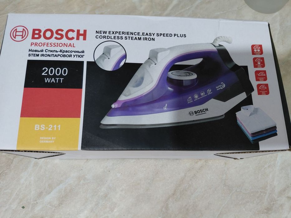 Продаётся утюг Bosch новый за 500.000 сум