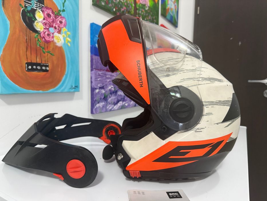 Schuberth E1 + Intercom SC1 Advanced | Modulară Adventure | Mărimea XL | ECE