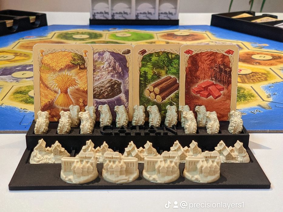 Suport Cartonase și piese Catan