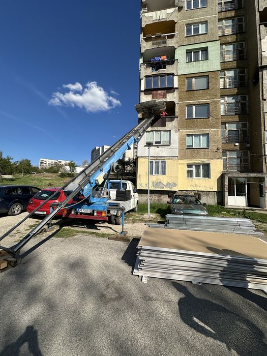 Качване на строителни материали Строителен Асансьор Мобилен Хаспел 30м