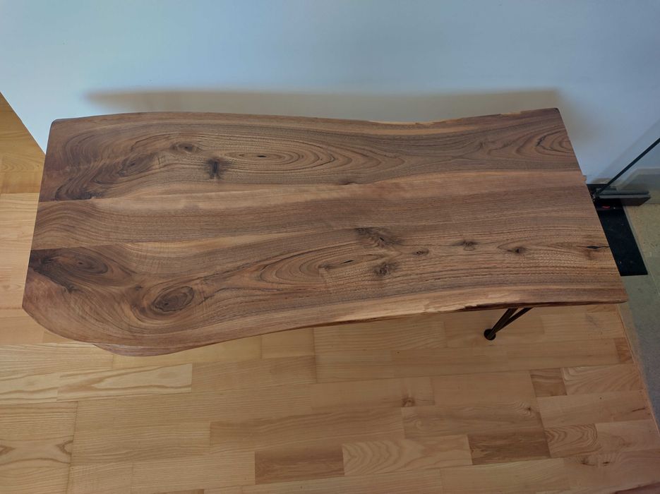 Lemn masiv de nuc/Măsuță cafea lemn de nuc