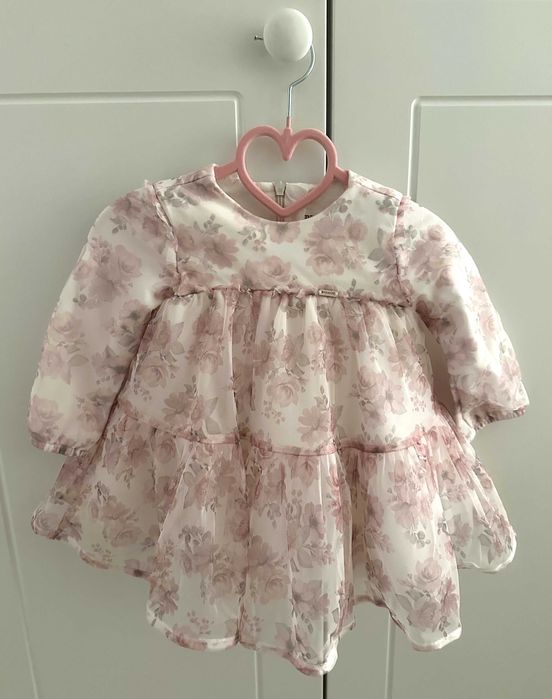 Бебешка рoзова рокля Mayoral с буйки 6-9 мес.