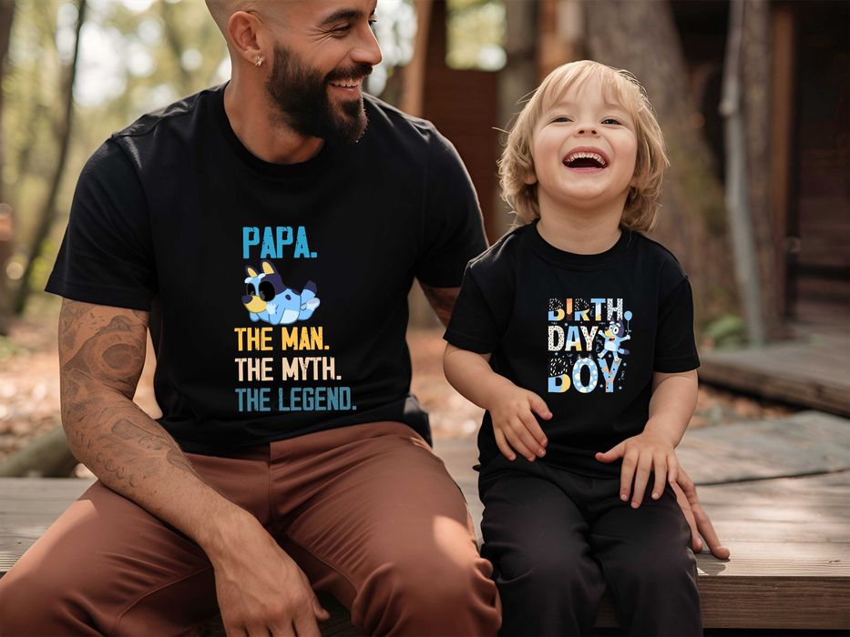 Тениски с различни щампи на Bluey