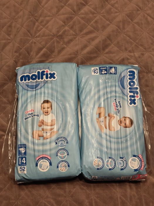 2 пакета Molfix Maxi 4 - 104 броя