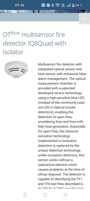 ESSER uv flame detector 782311