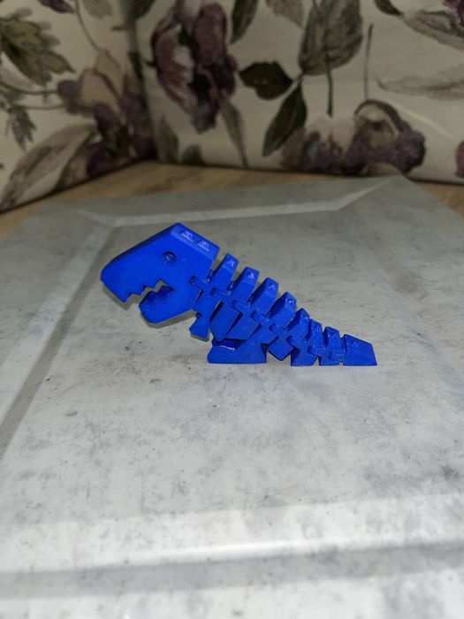 3D принтиран ключодържател – динозавър с подвижни части