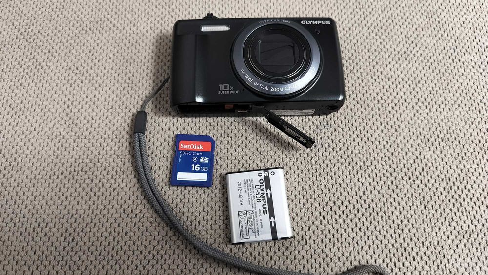 Compact Digital Camera Olympus VR-340 16mp 10x Optical Zoom