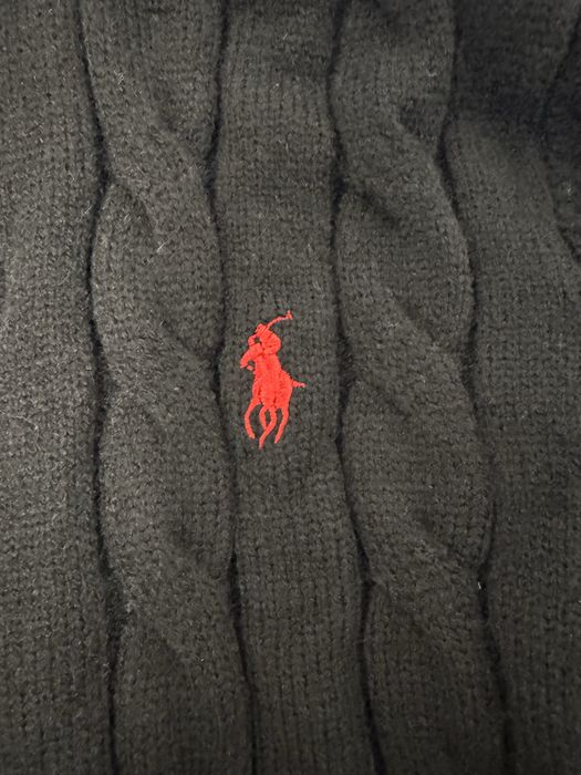 Quarterzipper Polo negru