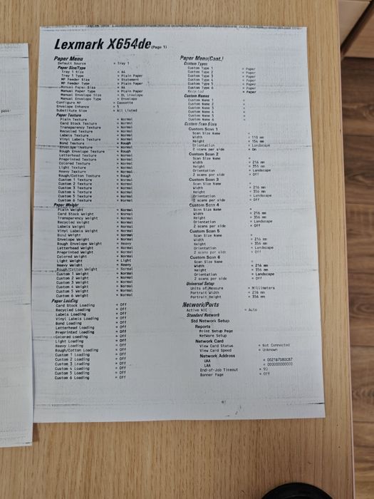 Imprimanta Lexmark x654de