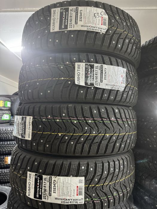 Шины новые зима 225/60 R17 шипы донгелек