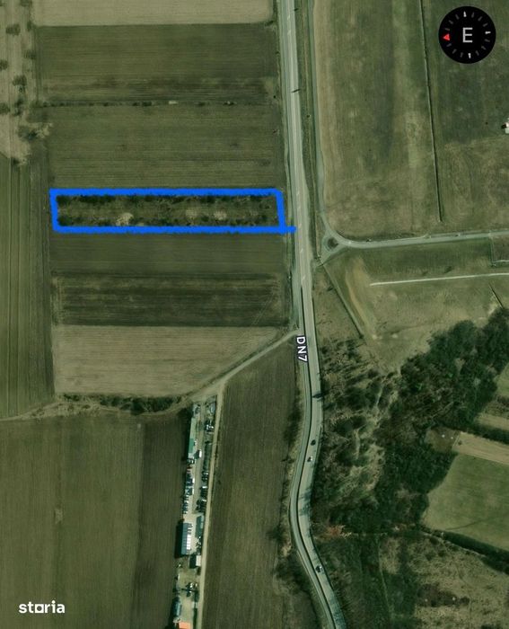 Teren intravilan de vanzare – Zona Aeroport Sibiu – Acces DN7