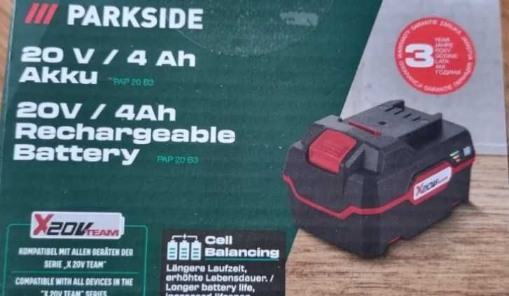 Parkside Зарядно Устройство 4.5AH 2г. Гаранция НОВО