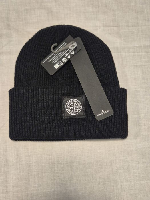 Căciula Stone Island, culoare neagră, Unisex