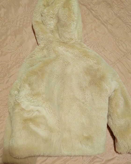 Jachetă fete blăniță Zara 6-7 ani Ivory