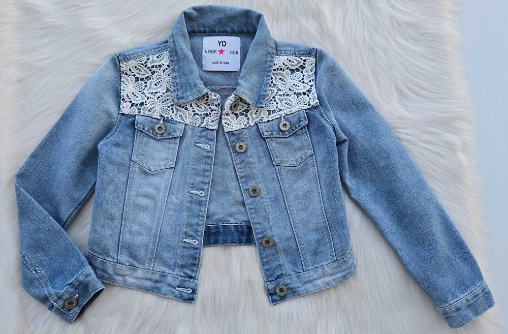 Детско дънково яке 9-10 години