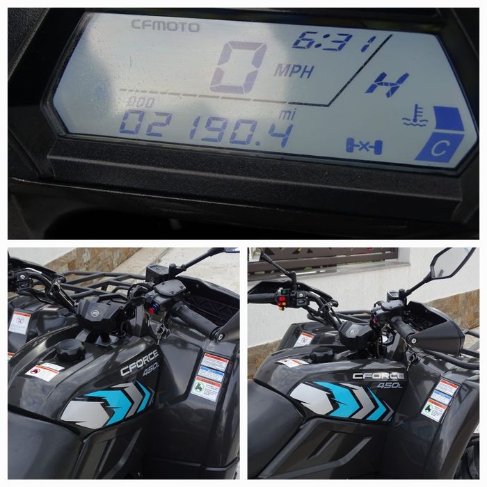 ATV CF MOTO 450 L‼️2023‼️2190KM‼️NR NEGRU