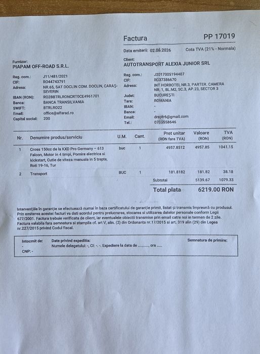 CROS  150cc de la KXD Pro Germany