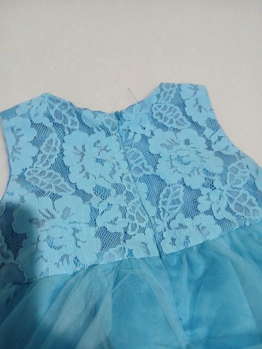 Разкошна синя рокля 80