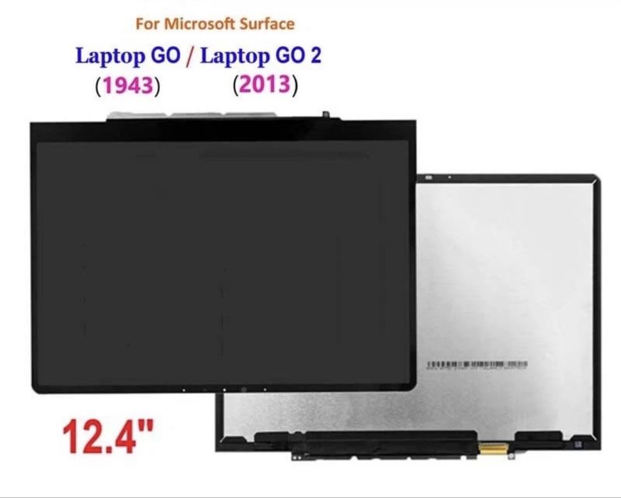 Экран для Surface laptop GO 1-2 с рамкой есть установка