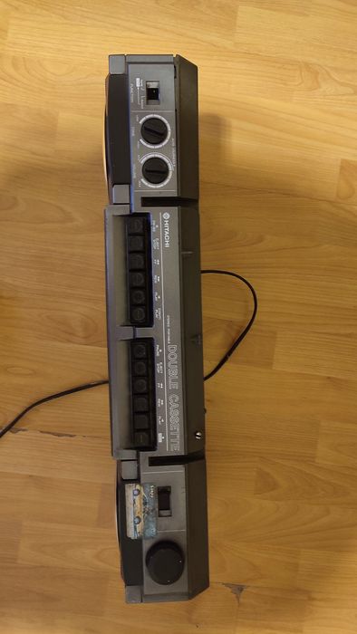 Ретро касетофон Hitachi Double Cassette + касети