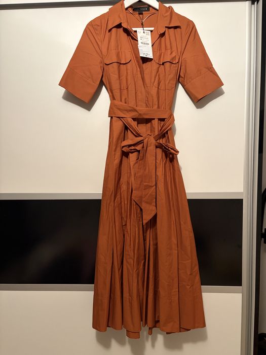 Rochie cu cordon si buzunare