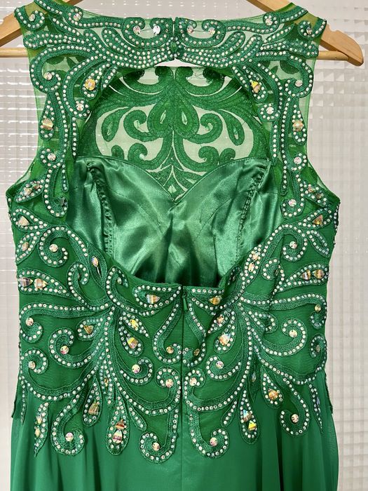 Rochie verde lunga