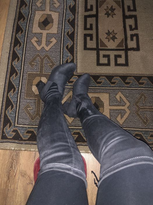 Cizme lungi cu șiret sus