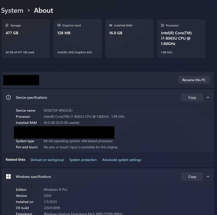Lenovo ThinkPad X1 Carbon Gen 7 14" IPS