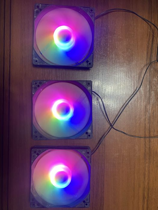 3 кулерас rgb подсветкой