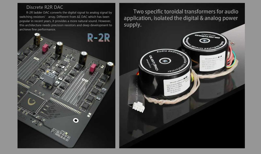 ЦАП R2R + 1 бит DSD512\ Стример LAN AirPlay Roon Bridge\ Предусилитель