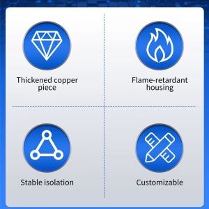 4P 100А Изолиран превключвател за DIN шина